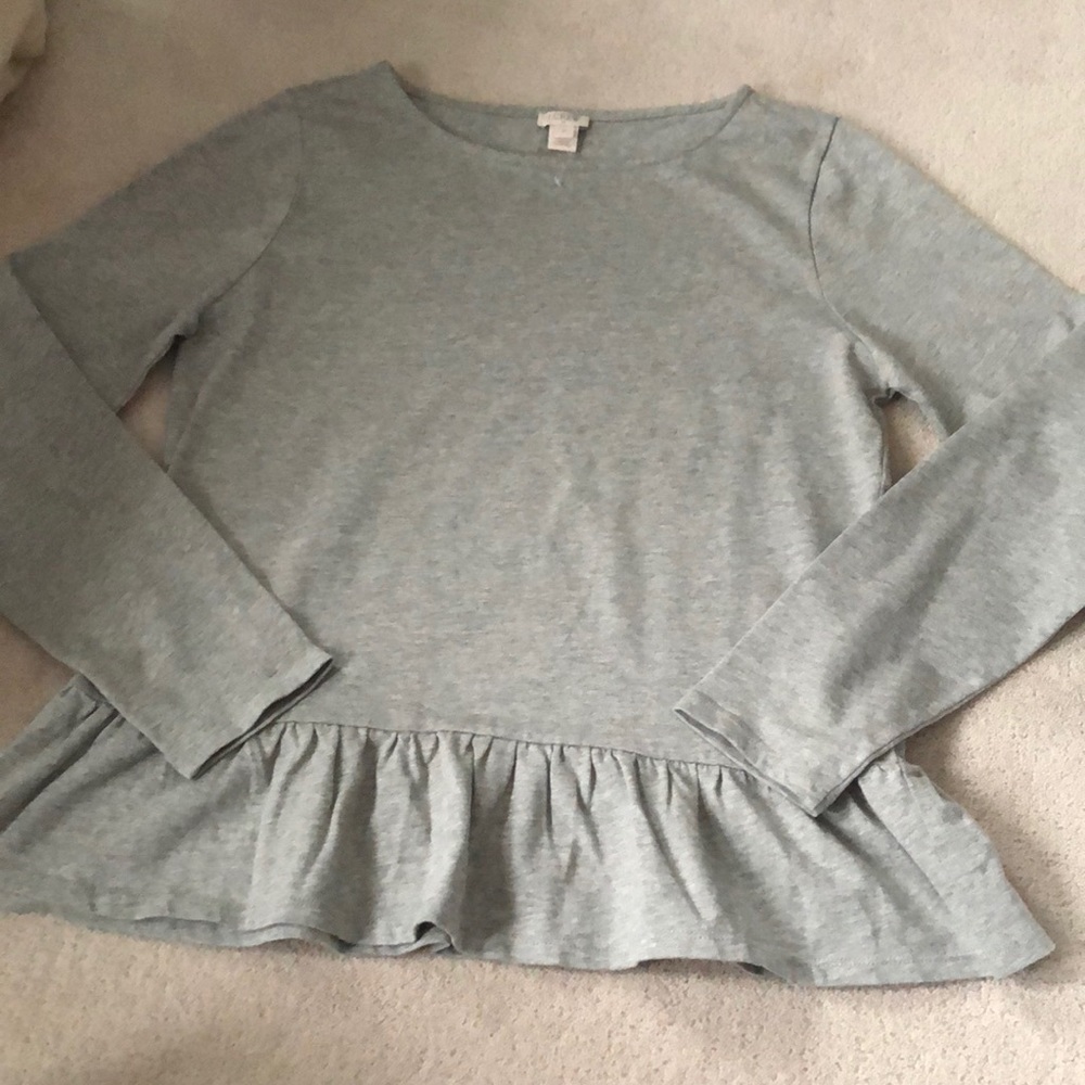 J.Crew peplum sweatshirt!